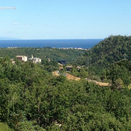 Attico Con Vista Spettacolare Cogoleto Villa Exteriör bild