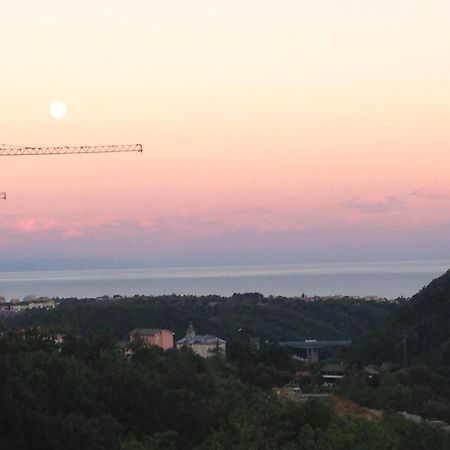 Attico Con Vista Spettacolare Cogoleto Villa Exteriör bild