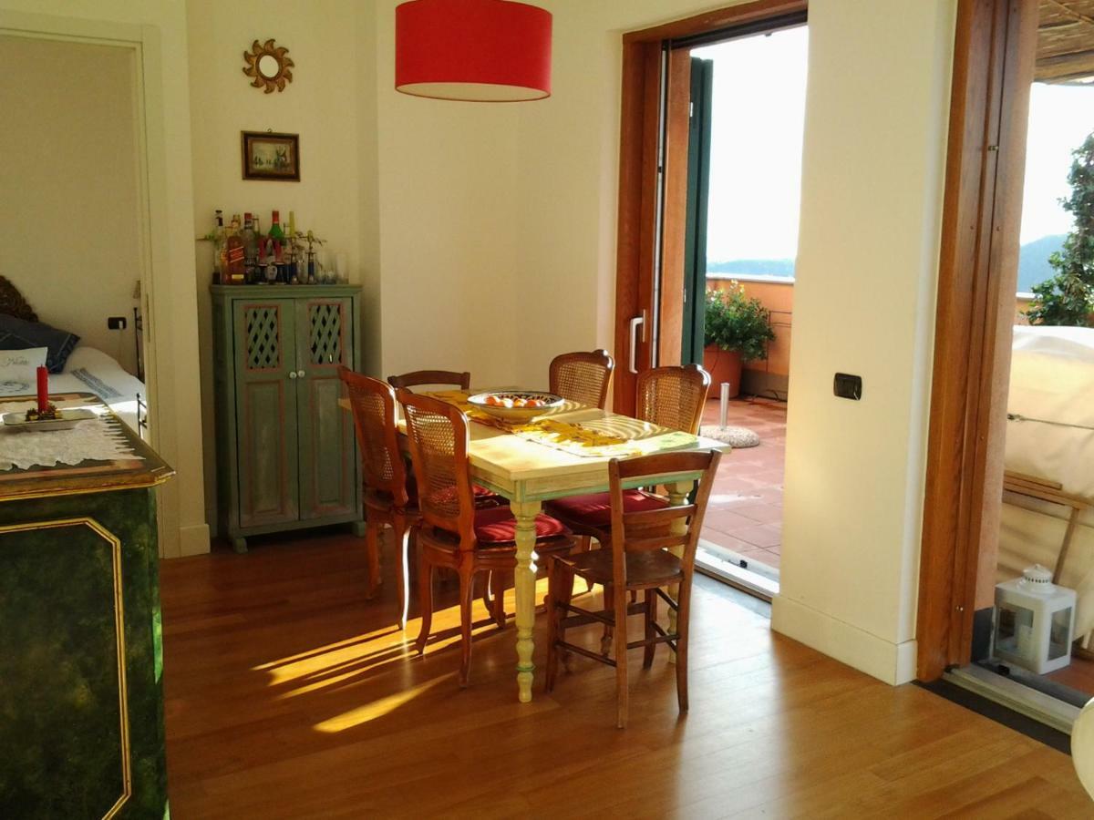Attico Con Vista Spettacolare Cogoleto Villa Exteriör bild